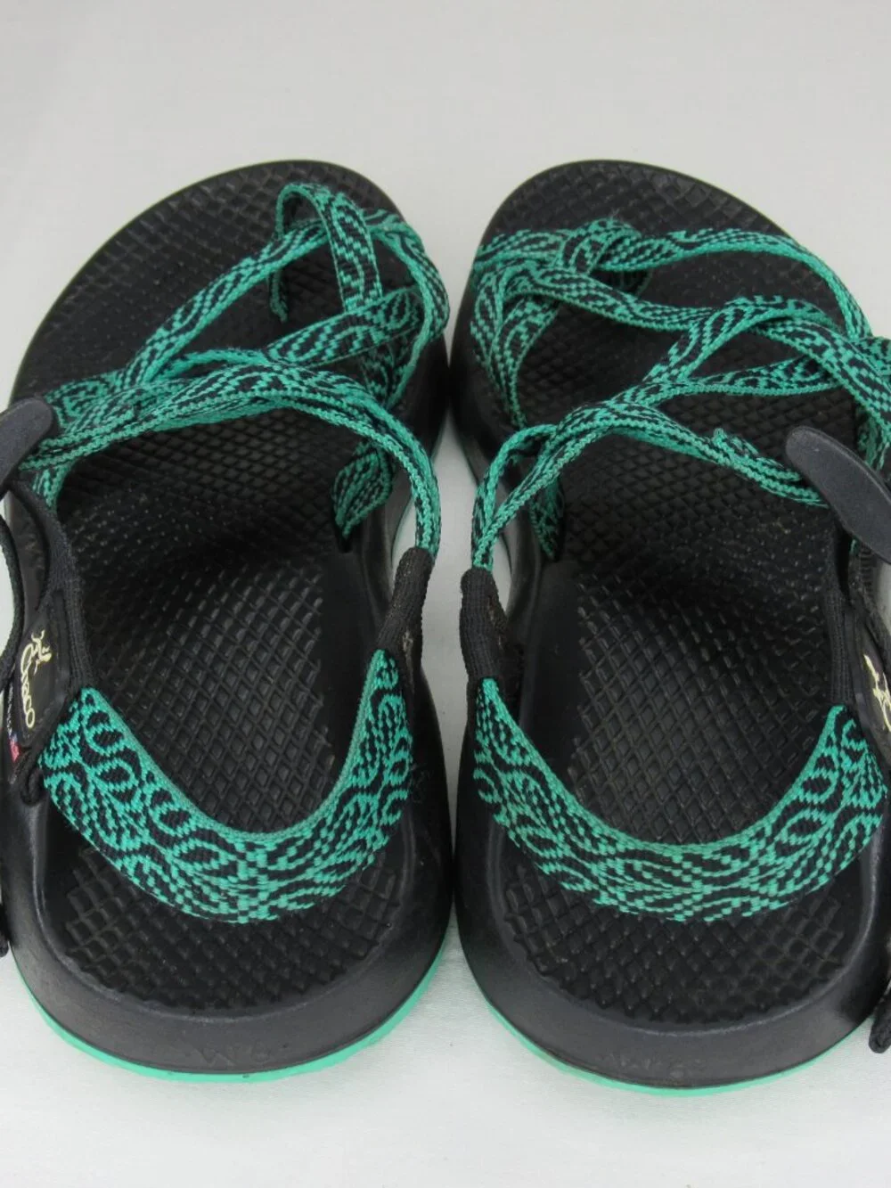 Chaco Green ZX/3 Strappy Sport Sandal Women's 6 Made in USA - Picture 6 of 9